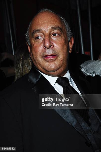 British businessman Philip Green attends "The Model as Muse: Embodying Fashion" Costume Institute Gala at The Metropolitan Museum of Art on May 4,...