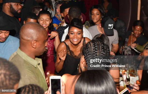 Gabrielle Union attends Her Book Tour After Party at Boogalou Lounge on October 20, 2017 in Atlanta, Georgia.