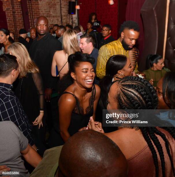 Gabrielle Union attends Her Book Tour After Party at Boogalou Lounge on October 20, 2017 in Atlanta, Georgia.