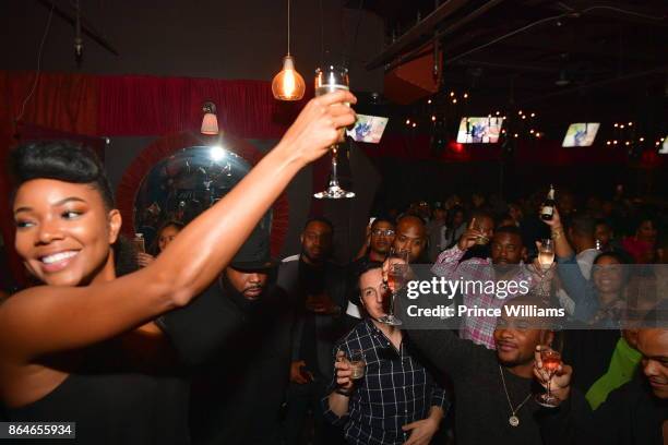 Gabrielle Union attends Her Book Tour After Party at Boogalou Lounge on October 20, 2017 in Atlanta, Georgia.