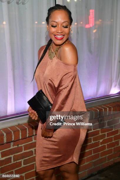 Monyetta Shaw attends Gabrielle Union's Book Tour After Party at Boogalou Lounge on October 20, 2017 in Atlanta, Georgia.