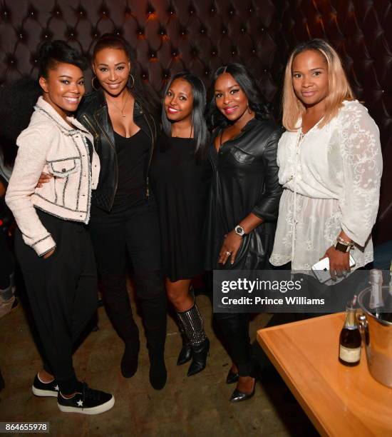 Gabrielle Union, Cynthia Bailey, Keshia Knight Pulliam, Quad Webb-Lunceford and Heavenly Kimes attend Gabrielle Union's Book Tour After Party at...
