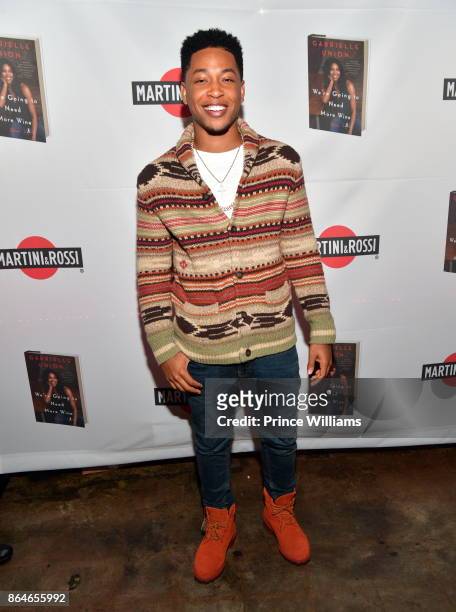 Jacob Latimore attends Gabrielle Union's Book Tour After Party at Boogalou Lounge on October 20, 2017 in Atlanta, Georgia.