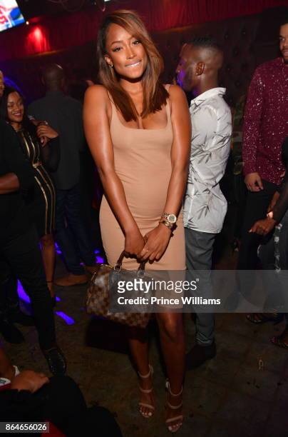 Keenyah Hill attends Gabrielle Union's Book Tour After Party at Boogalou Lounge on October 20, 2017 in Atlanta, Georgia.