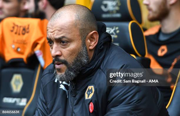 Nuno Espirito Santo manager / head coach of Wolverhampton Wanderers during the Sky Bet Championship match between Wolverhampton and Preston North End...