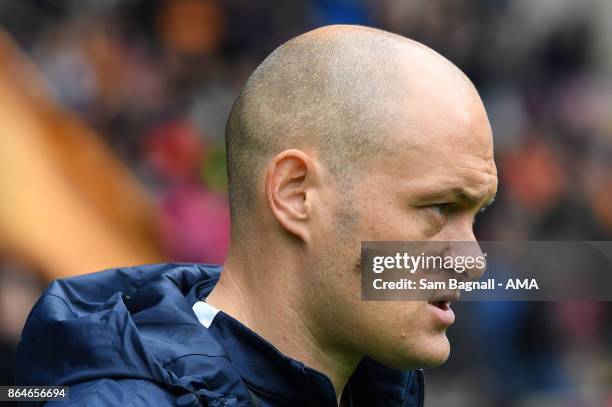 Alex Neil manager / head coach of Preston North End during the Sky Bet Championship match between Wolverhampton and Preston North End at Molineux on...