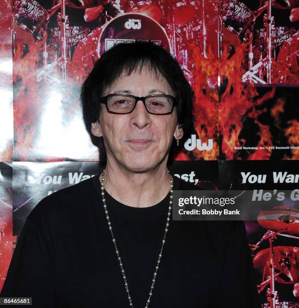 Peter Criss of KISS attends the 2009 Chiller Theatre Expo at the Hilton on April 17, 2009 in Parsippany, New Jersey.