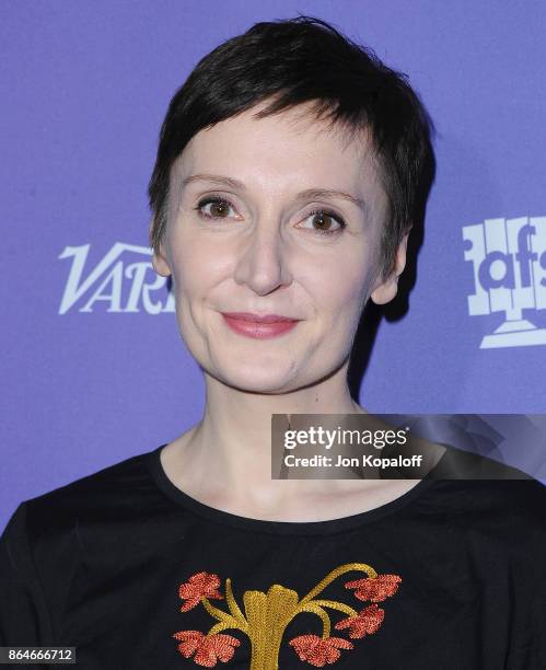 Director Nora Twomey arrives at the premiere of Gkids' "The Breadwinner" at TCL Chinese 6 Theatres on October 20, 2017 in Hollywood, California.