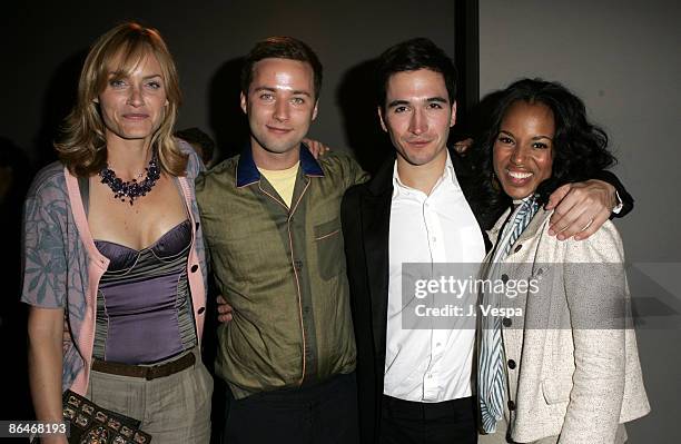 Amber Valletta, designers Jack McCollough and Lazaro Hernandez of Proenza Schouler, and Kerry Washington