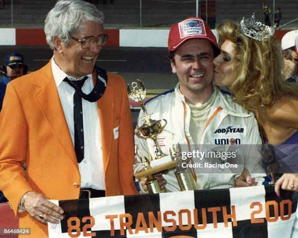 Geoff Bodine wins the TranSouth 200 NASCAR Nationwide race at Darlington.