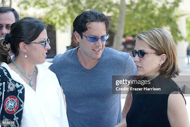 Actor Robert Blake's niece Noreen Austin, son Noah and daughter Delinah, arrive for a hearing in the case of actor Robert Blake on June 27, 2002 in...