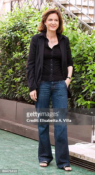 Luxemburgian director Anne Fontaine promotes her film 'Coco Avant Chanel' at Hassler Hotel on May 6, 2009 in Rome, Italy.