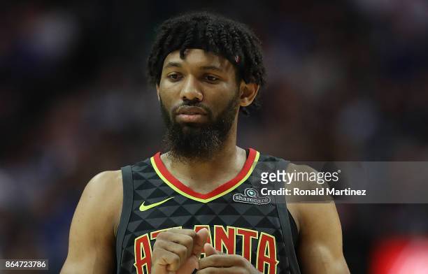 DeAndre' Bembry of the Atlanta Hawks at American Airlines Center on October 18, 2017 in Dallas, Texas. NOTE TO USER: User expressly acknowledges and...