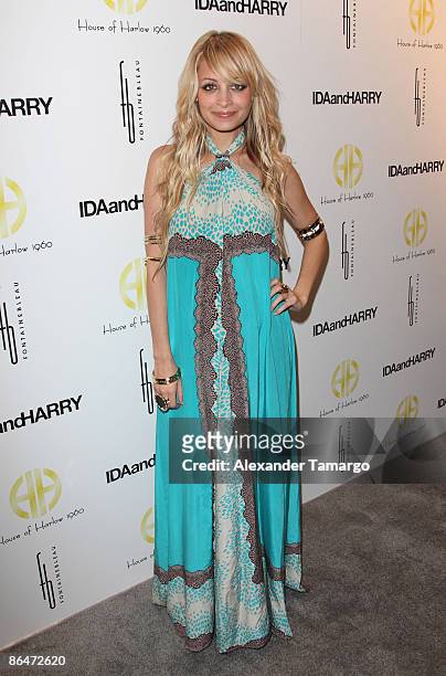Nicole Richie attends the launch of House of Harlow 1960 Jewelry Collection at Ida and Harry at Fontainebleau Miami Beach on May 6, 2009 in Miami...