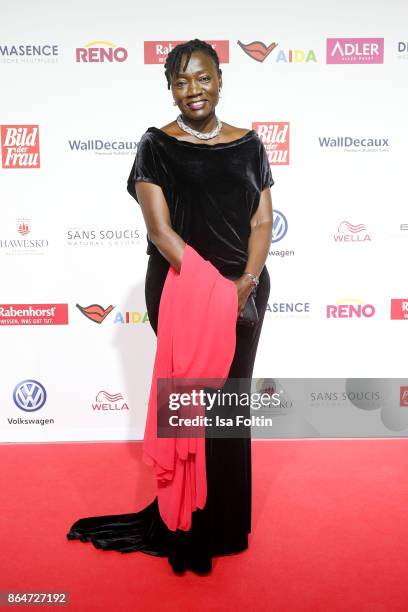 Auma Obama attends the 'Goldene Bild der Frau' award at Hamburg Cruise Center on October 21, 2017 in Hamburg, Germany.