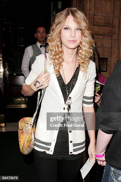 Taylor Swift sighting on May 7, 2009 in London, England.