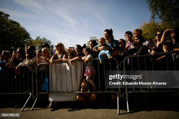 People attend the 27th Annual Tompkins Square Halloween Dog Parade in Tompkins Square Park on October 21, 2017 in New York City. More than 500...