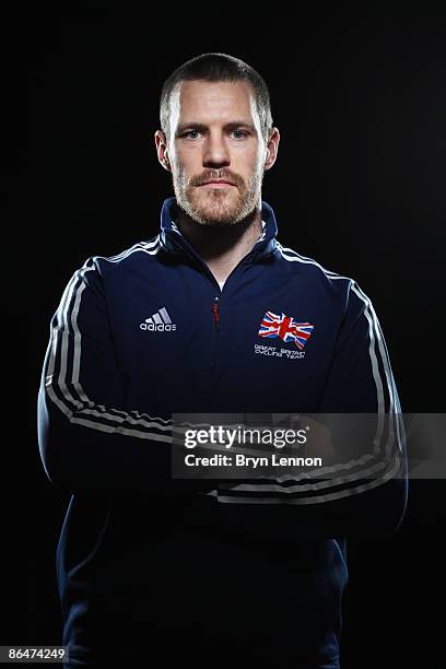 Team GB Cycling Coach Jon Norfolk poses for photographs at the Manchester Velodrome on March 19, 2009 in Manchester, England.