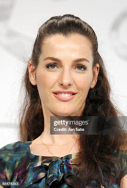 Actress Ayelet Zurer attends the "Angels & Demons" press conference at Imperial Hotel Tokyo on May 7, 2009 in Tokyo, Japan. The film will open on May...