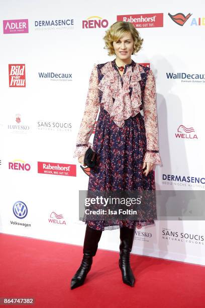 German actress Gesine Cukrowski attends the 'Goldene Bild der Frau' award at Hamburg Cruise Center on October 21, 2017 in Hamburg, Germany.