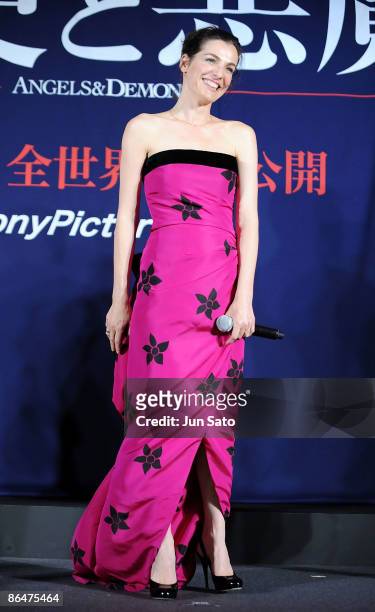 Actress Ayelet Zurer attends the "Angels & Demons" Japan Premiere at Marunouchi Building on May 7, 2009 in Tokyo, Japan. The film will open on May 15...