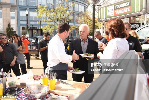 Time Super Bowl winner, lengend, Rocky Bleier attends The Built Ford Tough toughest tailgate event on its fifth stop in Pittsburgh to Rev Up Steelers...