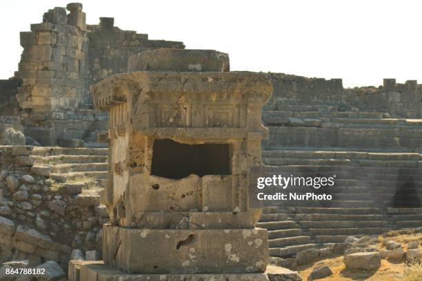 View of Xanthos city ruines and site, designated as a UNESCO World Heritage Site since 1988. On Wednesday, 11 October 2017, in Xanthos, Kinik,...