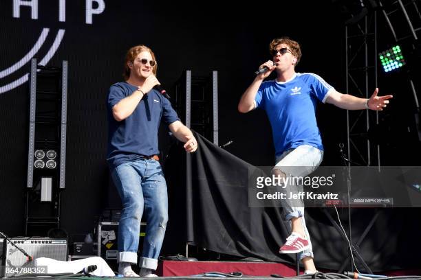 James Sunderland and Brett Hite of Frenship perform at Camelback Stage during day 2 of the 2017 Lost Lake Festival on October 21, 2017 in Phoenix,...