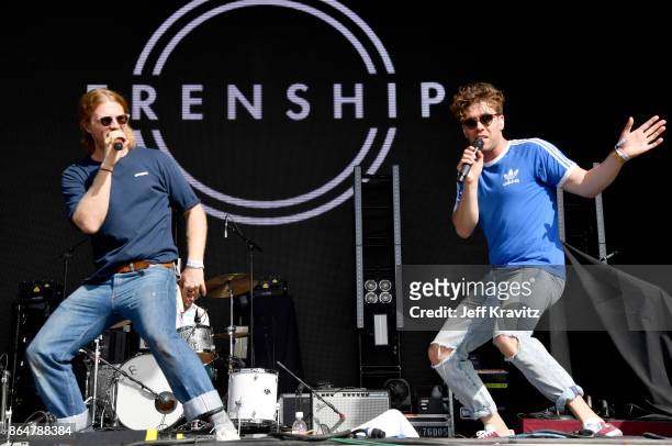 James Sunderland and Brett Hite of Frenship perform at Camelback Stage during day 2 of the 2017 Lost Lake Festival on October 21, 2017 in Phoenix,...