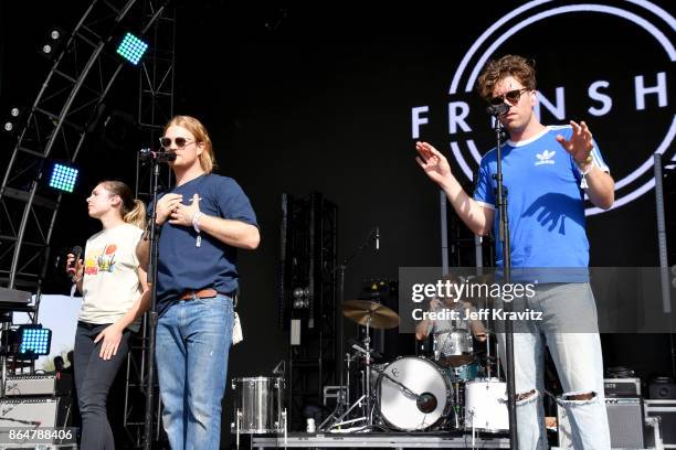 James Sunderland and Brett Hite of Frenship perform at Camelback Stage during day 2 of the 2017 Lost Lake Festival on October 21, 2017 in Phoenix,...