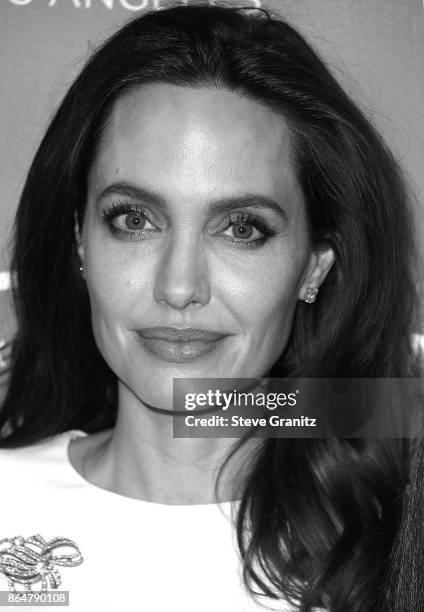 Angelina Jolie arrives at the Premiere Of Gkids' "The Breadwinner" at TCL Chinese 6 Theatres on October 20, 2017 in Hollywood, California.