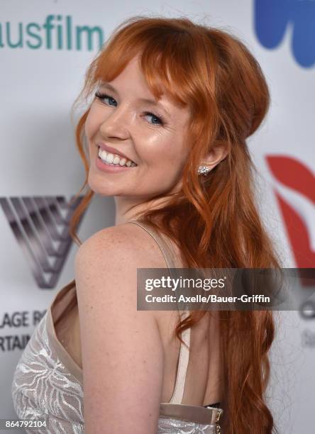 Actress Stef Dawson arrives at the 6th Annual Australians in Film Awards & Benefit Dinner at NeueHouse Hollywood on October 18, 2017 in Los Angeles,...