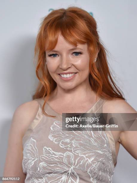 Actress Stef Dawson arrives at the 6th Annual Australians in Film Awards & Benefit Dinner at NeueHouse Hollywood on October 18, 2017 in Los Angeles,...