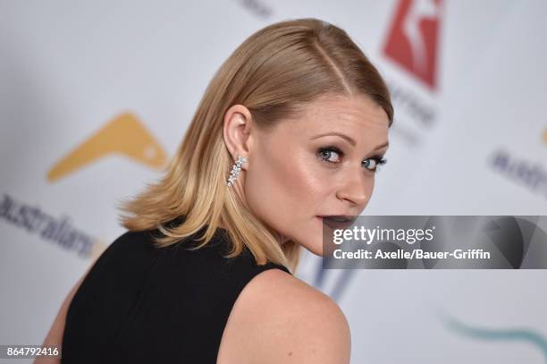 Actress Emilie de Ravin arrives at the 6th Annual Australians in Film Awards & Benefit Dinner at NeueHouse Hollywood on October 18, 2017 in Los...