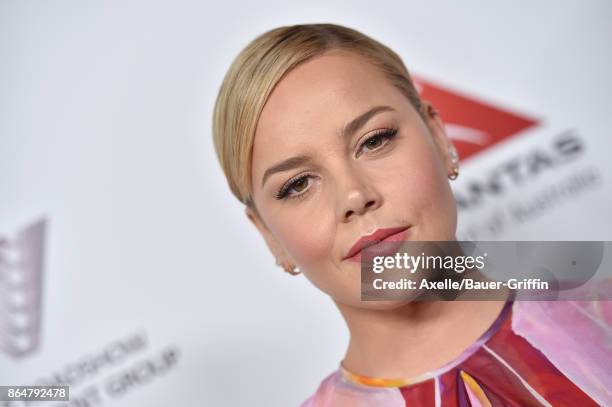 Actress Abbie Cornish arrives at the 6th Annual Australians in Film Awards & Benefit Dinner at NeueHouse Hollywood on October 18, 2017 in Los...