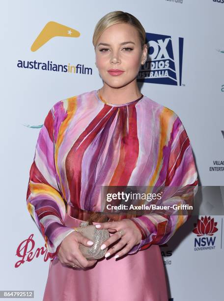 Actress Abbie Cornish arrives at the 6th Annual Australians in Film Awards & Benefit Dinner at NeueHouse Hollywood on October 18, 2017 in Los...