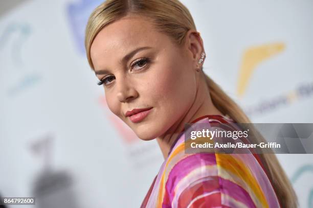 Actress Abbie Cornish arrives at the 6th Annual Australians in Film Awards & Benefit Dinner at NeueHouse Hollywood on October 18, 2017 in Los...