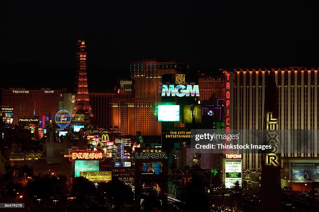 Las Vegas at night