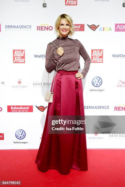 German actress Monica Ivancan attends the 'Goldene Bild der Frau' award at Hamburg Cruise Center on October 21, 2017 in Hamburg, Germany.