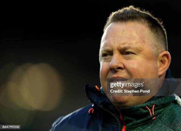 Leicester Tigers Head Coach Matt O'Connor during the European Rugby Champions Cup match between Leicester Tigers and Castres Olympique at Welford...