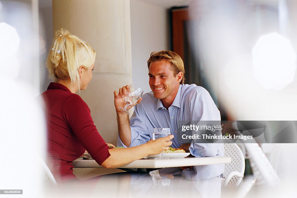 Couple on date