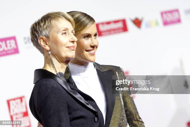 Wolke Hegenbarth and her mother Gabi Hegenbarth attend the 'Goldene Bild der Frau' award at Hamburg Cruise Center on October 21, 2017 in Hamburg,...