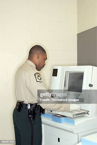 Defult Police Computer 188 Police Station Computer Stock Photos, High-Res Pictures, and Images ...