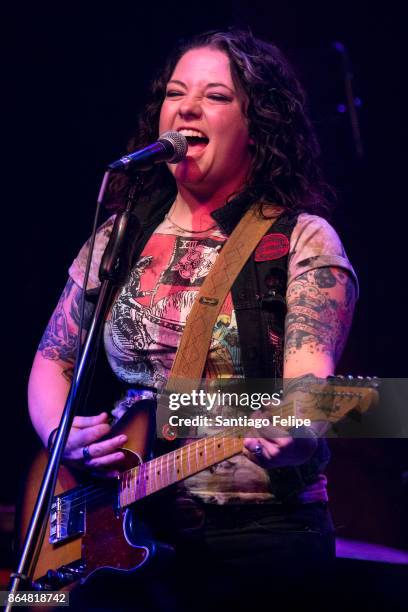 Ashley McBryde performs with her band onstage during The Highway Finds Tour at the Gramercy Theatre on October 21, 2017 in New York City.