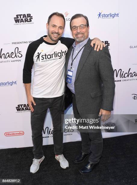 Starlight Children's Foundation, Chris Helfrich and EVP, Secretary and General Counsel at Michaels Stores, Inc., Michael Veitenheimer at the Dream...