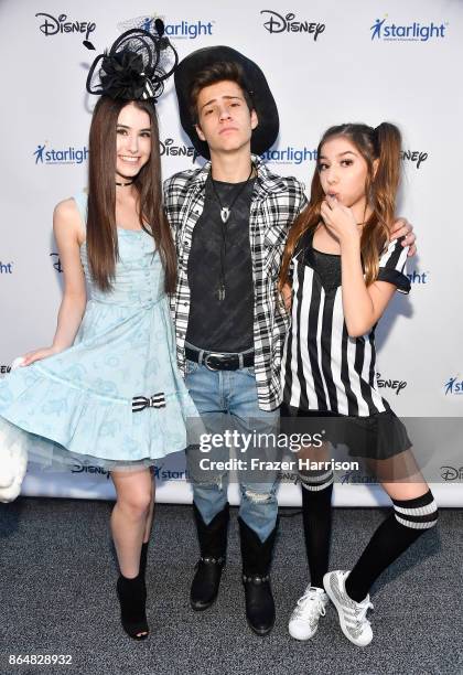 Britten Reese Healey, Lofton Shaw and Lulu Lambros at the Dream Halloween 2017 Costume Party Benefitting Starlight Children's Foundation presented by...