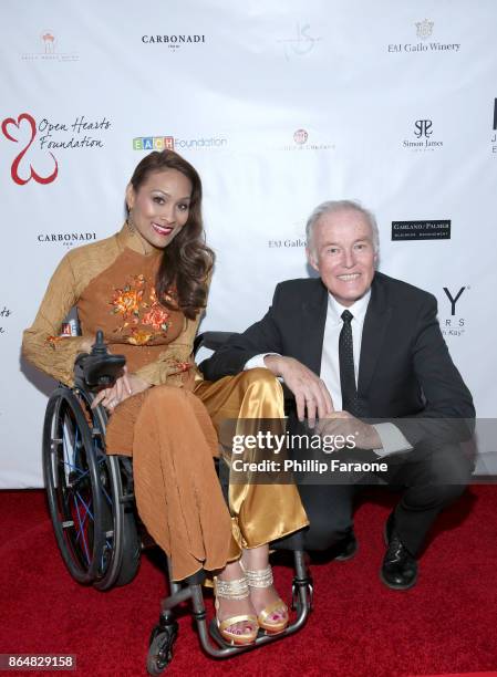 Angela Rockwood and David Richard at Jane Seymour And The 2017 Open Hearts Gala at SLS Hotel on October 21, 2017 in Beverly Hills, California.