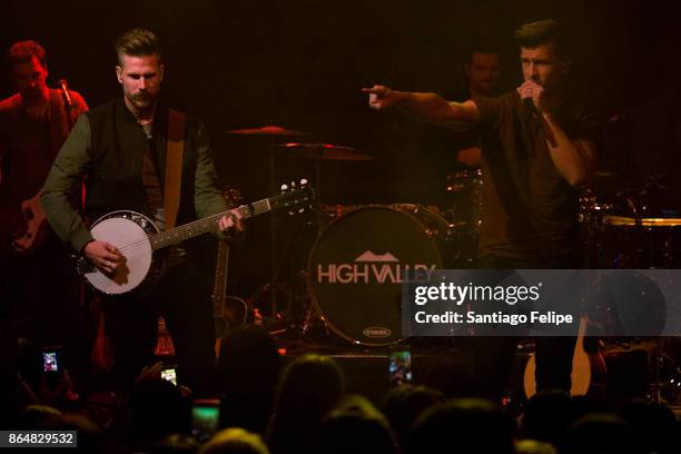 Curtis and Brad Rempel of 'High Valley' perform onstage during The Highway Finds Tour at the Gramercy Theatre on October 21, 2017 in New York City.