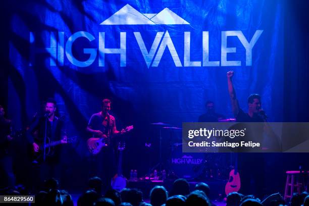 Curtis and Brad Rempel of 'High Valley' perform onstage during The Highway Finds Tour at the Gramercy Theatre on October 21, 2017 in New York City.