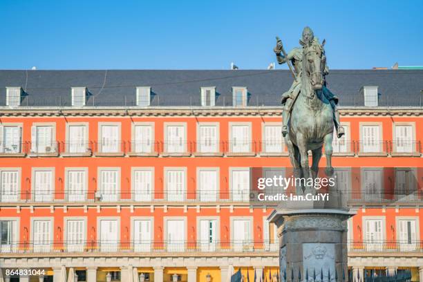 plaza mayor, madrid - plaza mayor madrid fotografías e imágenes de stock